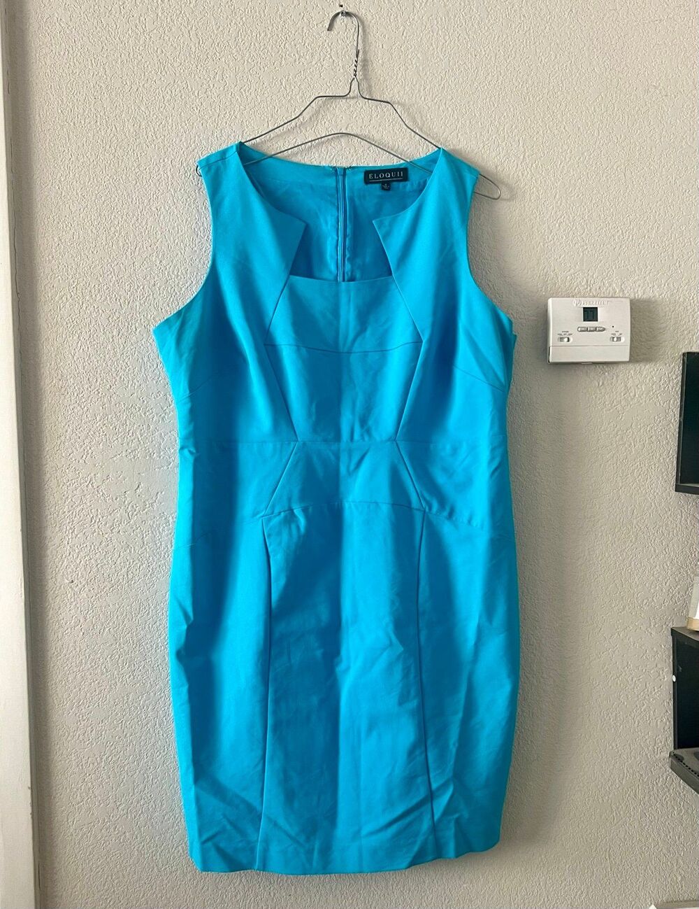 Turquoise teal blue Eloquii plus size dress